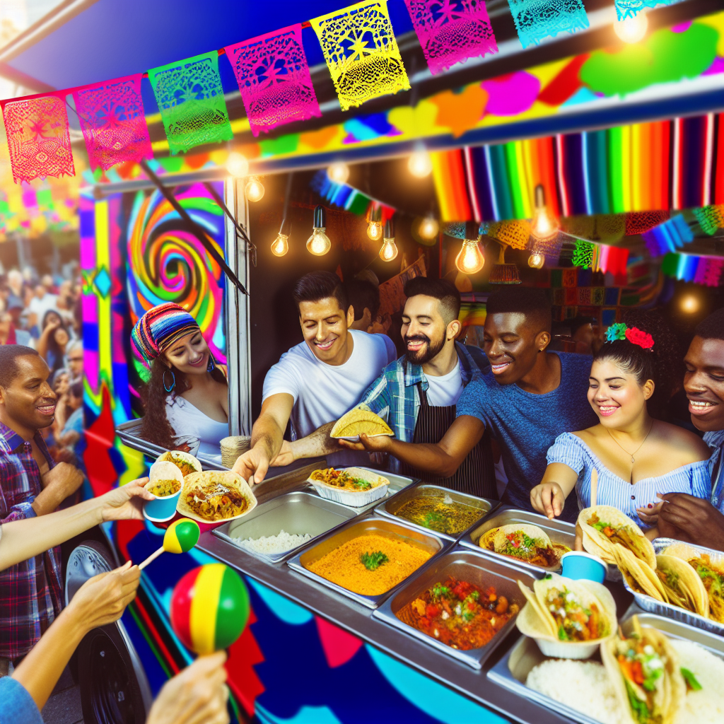 Latino food truck serving traditional dishes