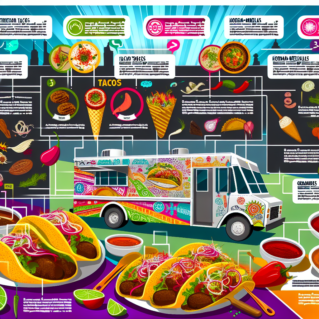 Visual representation of Latino cuisine food trucks