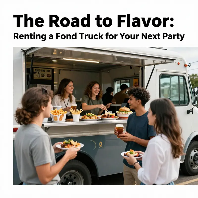 A vibrant outdoor gathering showcases the unique appeal of food trucks for parties.