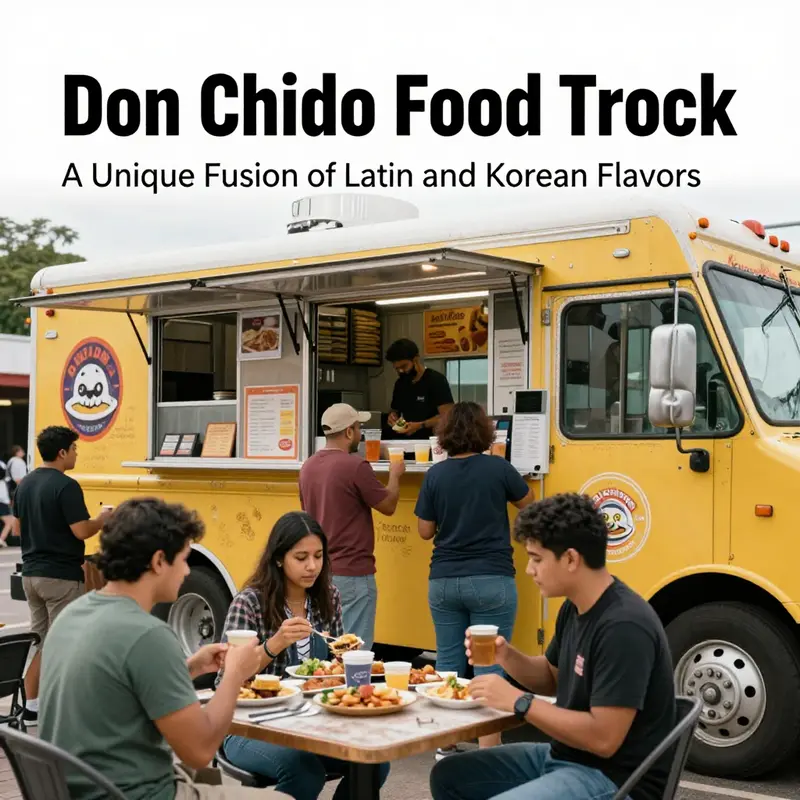 The food truck presents an array of beautifully plated fusion dishes that entice food lovers.