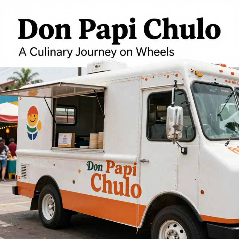 The vibrant culinary offerings at Don Papi Chulo Food Truck, delighting diverse customers.