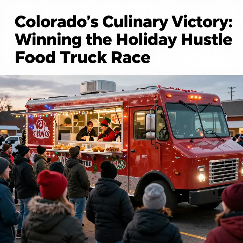 The victorious Colorado food truck celebrated its win at the Holiday Hustle.