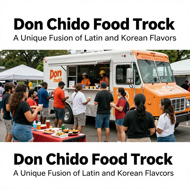 The food truck presents an array of beautifully plated fusion dishes that entice food lovers.