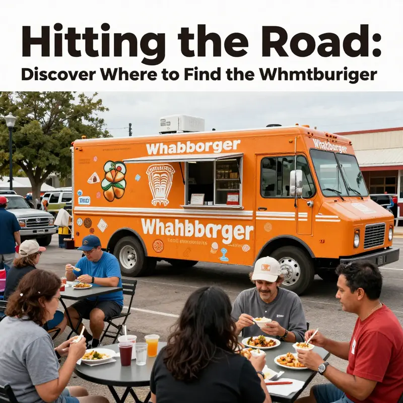 The Whataburger food truck at a lively event, showcasing how community and food come together.