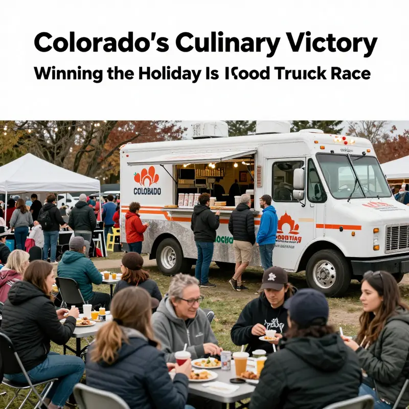 The victorious Colorado food truck celebrated its win at the Holiday Hustle.