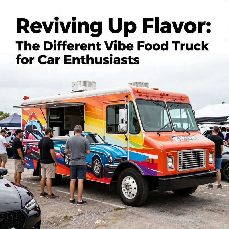 A food truck uniquely designed for auto enthusiasts brings a fresh culinary flair to car shows.