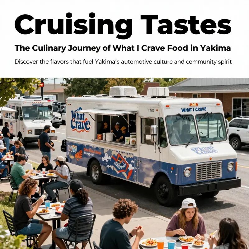 A lively snapshot of What I Crave Food Truck serving customers amid a vibrant atmosphere.