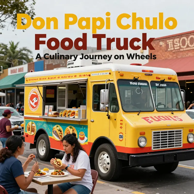 The vibrant culinary offerings at Don Papi Chulo Food Truck, delighting diverse customers.