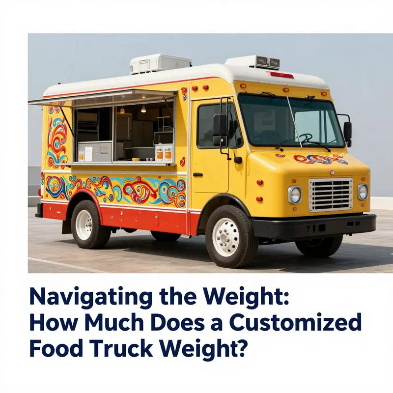 Weight range of typical food trucks depicted with various models.
