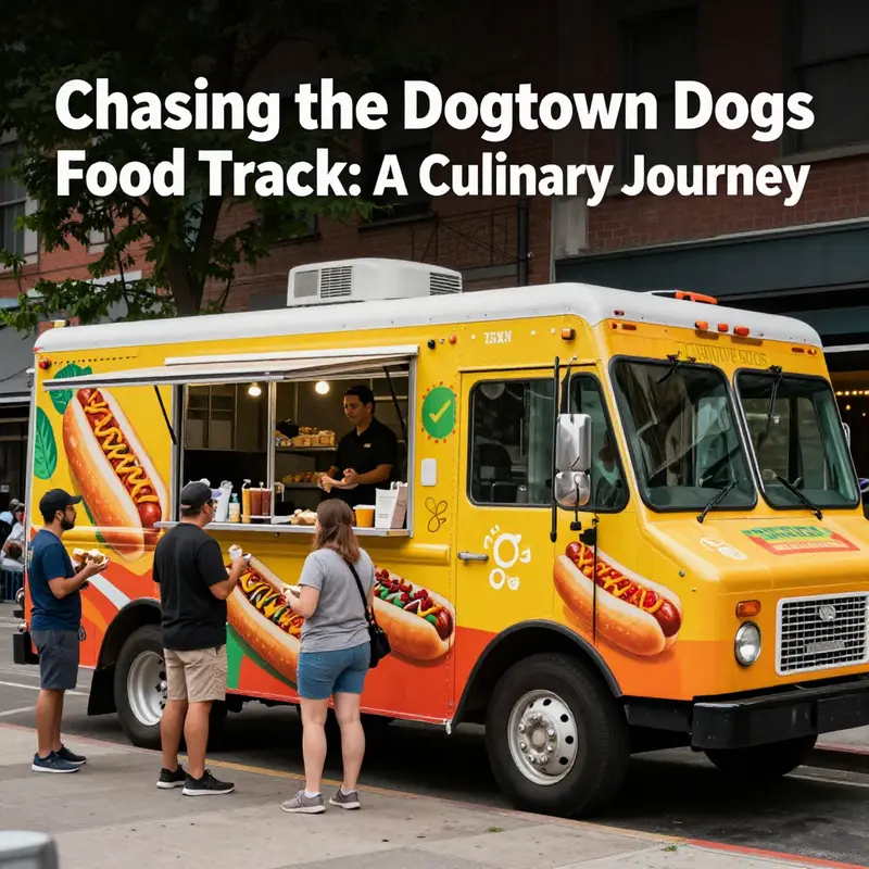 The Dogtown Dogs Food Truck in action, serving hungry patrons today.