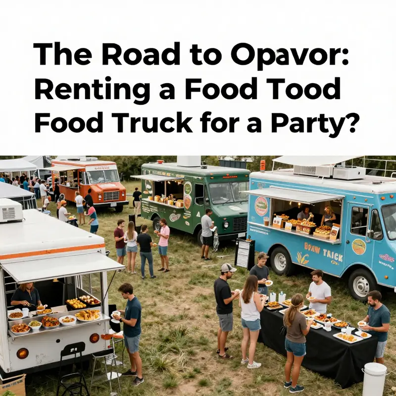 A vibrant outdoor gathering showcases the unique appeal of food trucks for parties.