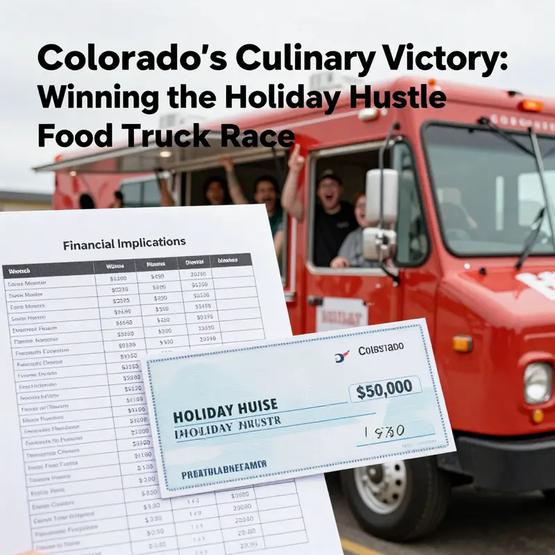 The victorious Colorado food truck celebrated its win at the Holiday Hustle.