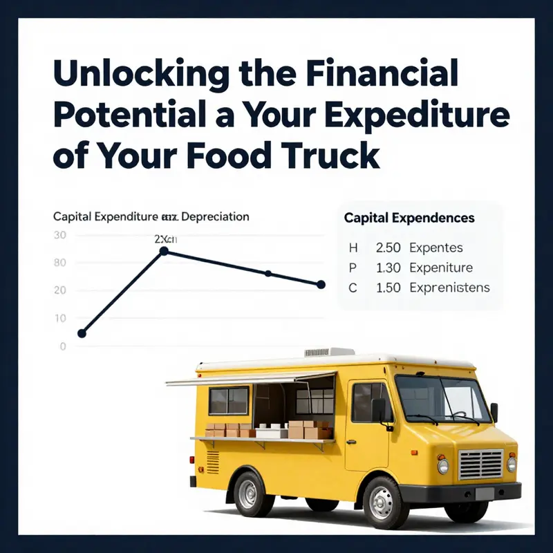 A visual guide to understanding capital expenditure and depreciation for food trucks.