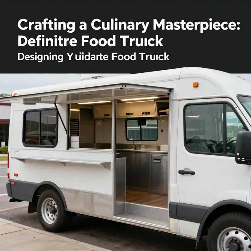 A food truck showcasing its unique culinary concept and diverse menu options, appealing to a wide audience.