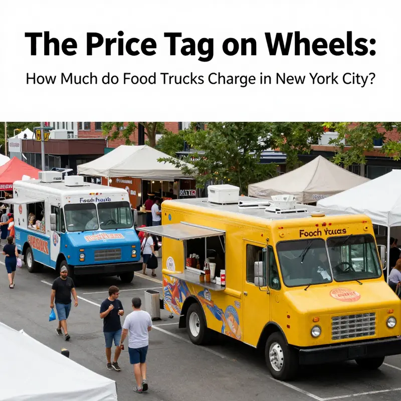 A diverse array of food trucks highlighting the initial investment required for new and used vehicles.