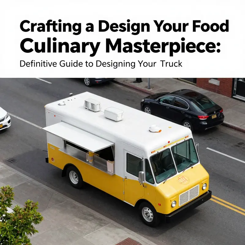 A food truck showcasing its unique culinary concept and diverse menu options, appealing to a wide audience.