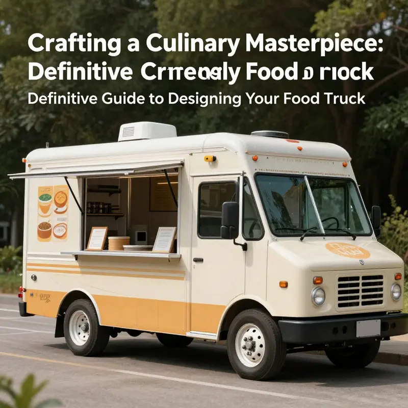 A food truck showcasing its unique culinary concept and diverse menu options, appealing to a wide audience.
