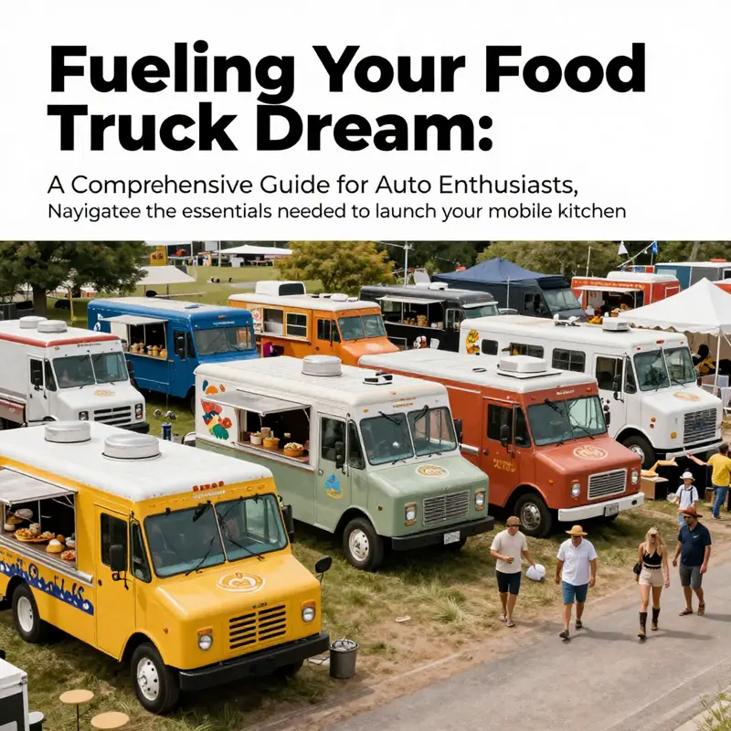 A colorful food truck festival filled with diverse food trucks serving a range of delicious dishes.