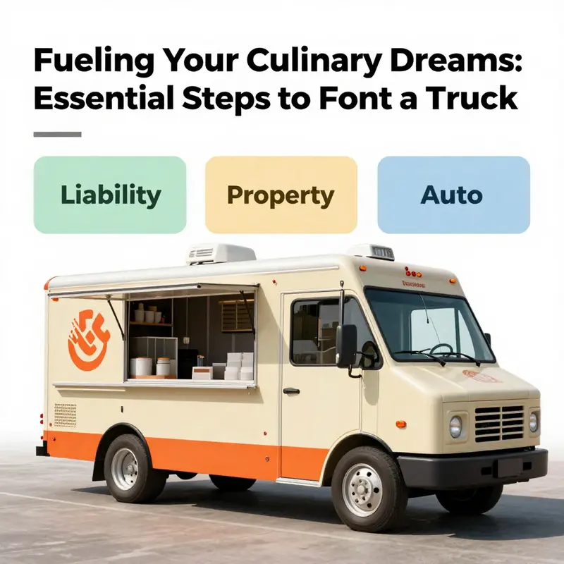 A lively street fair with food trucks emphasizing the importance of permits and licenses.