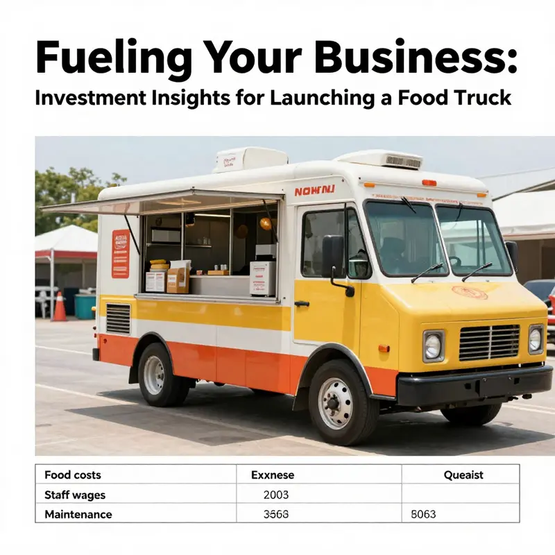 An independent food truck ready to serve hungry customers, highlighting the achievable investment for starting on your own.