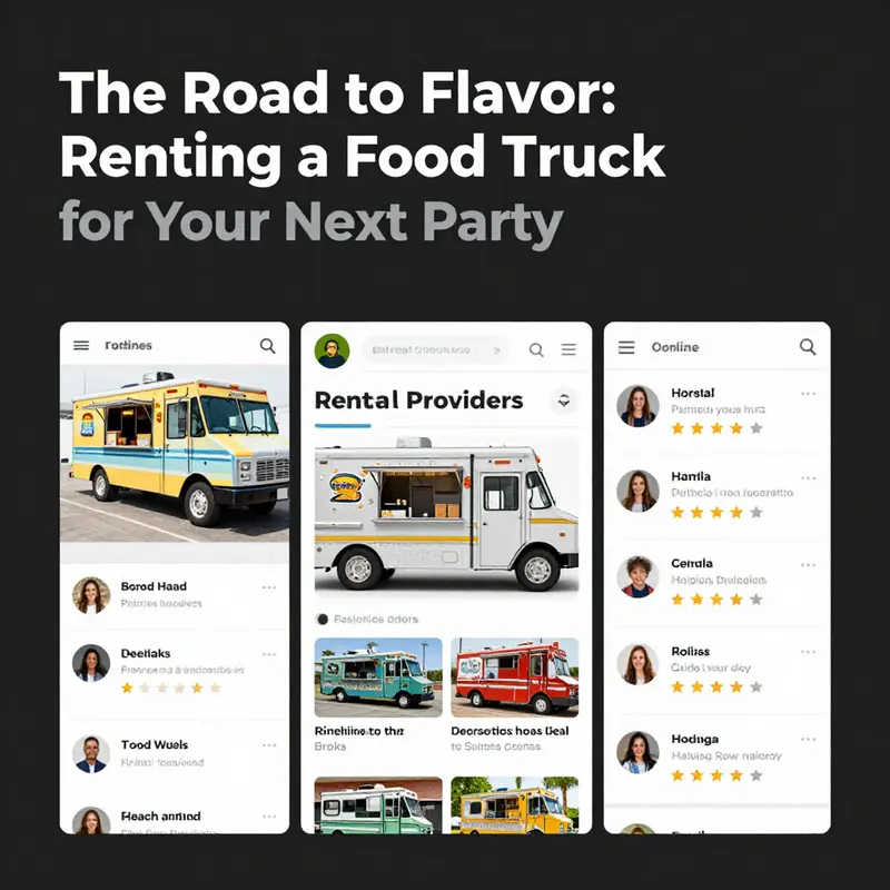 A vibrant outdoor gathering showcases the unique appeal of food trucks for parties.