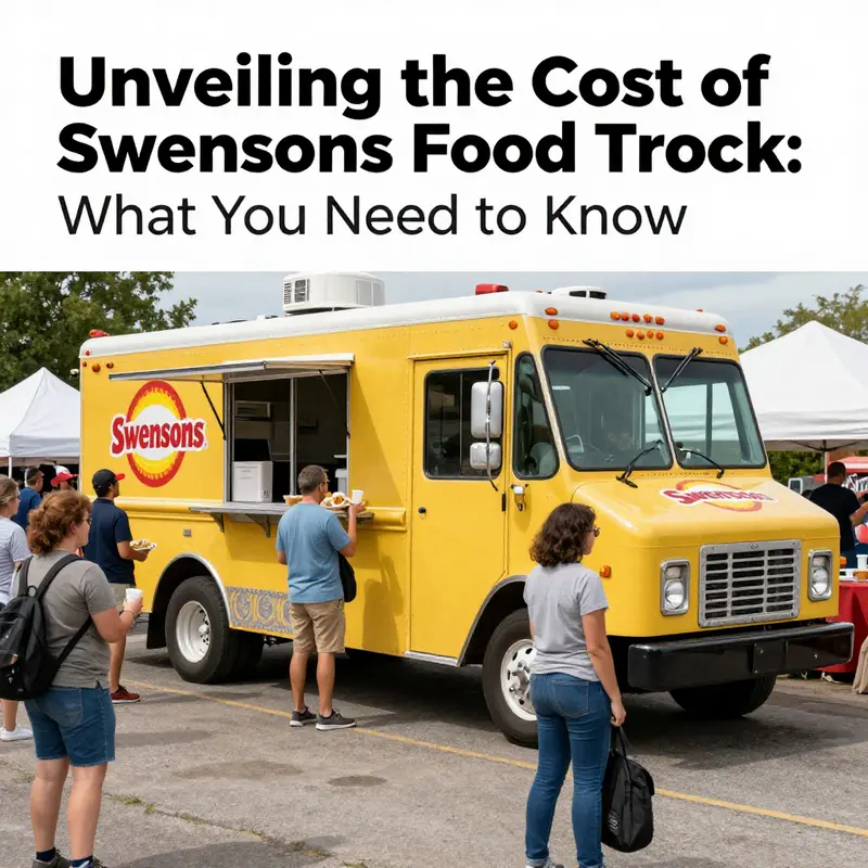 Swensons food truck engaging customers at a bustling event, illustrating the brand’s appeal.