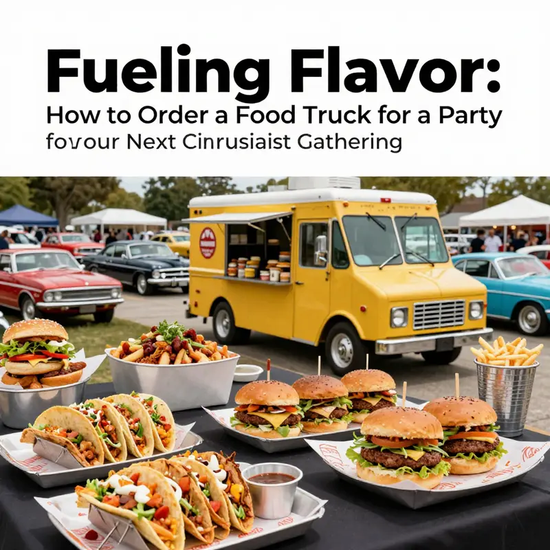 Explore diverse culinary options for your automotive event, enhancing the overall experience with delicious food.
