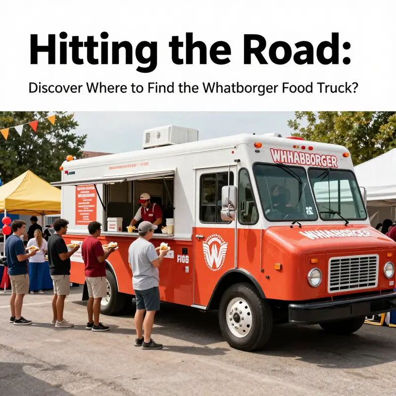 The Whataburger food truck at a lively event, showcasing how community and food come together.