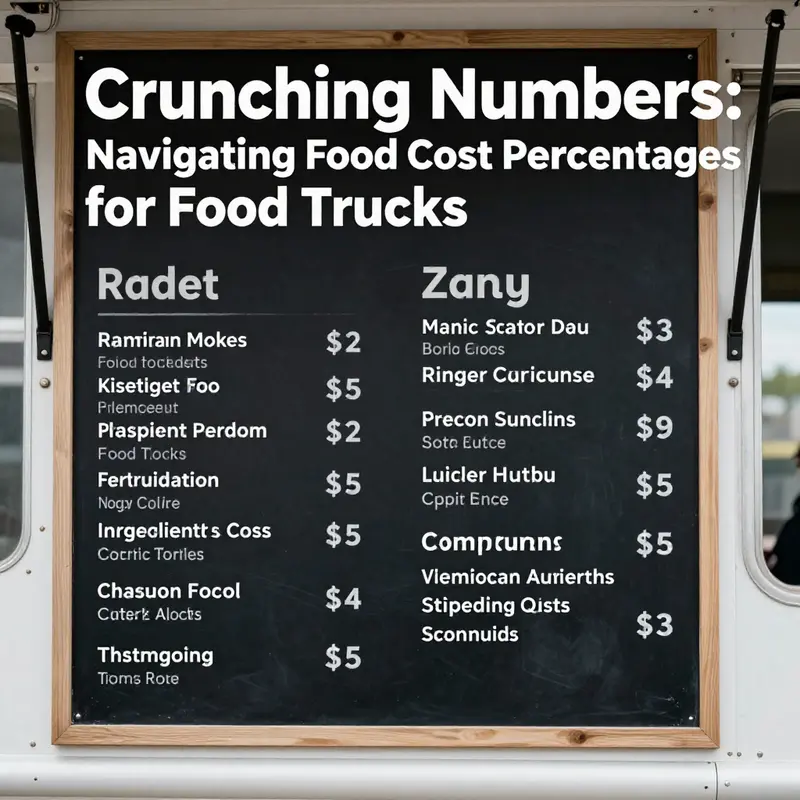 Exploring the significance of food cost percentage in a bustling food truck kitchen.