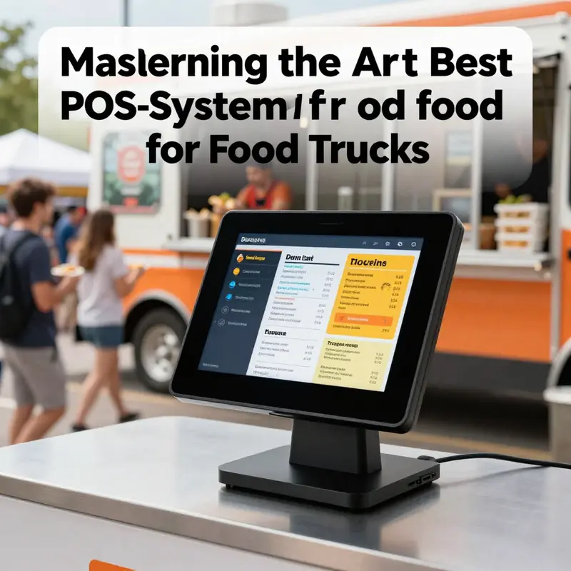 A food truck showcasing an advanced POS system that streamlines customer transactions.
