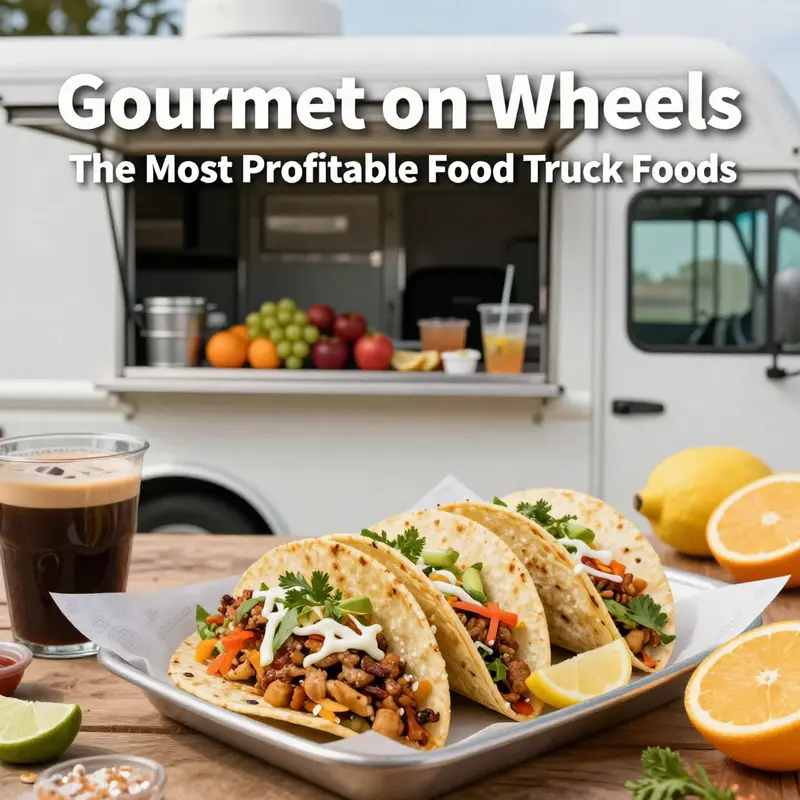 The quintessential food truck experience featuring gourmet burgers and crispy fries.