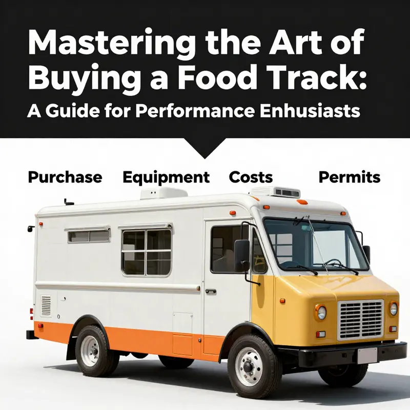 A creative food truck design reflecting the fusion of automotive passion and culinary excellence.