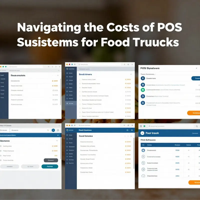 An infographic showcasing the breakdown of costs for food truck POS systems.