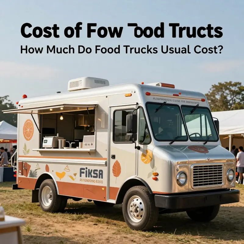 A stunning new food truck, highlighting the premium features and modern design typical of new models.