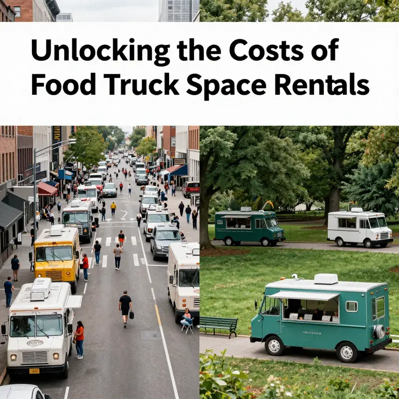 The diverse environments where food trucks operate showcase the variability in rental prices.