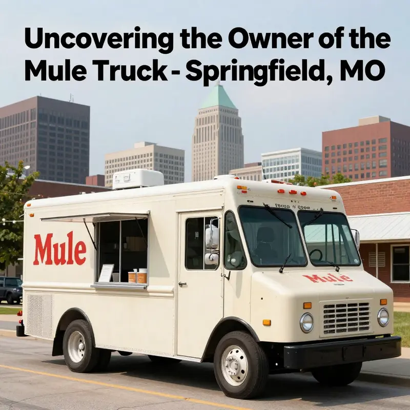 A food truck amidst a bustling city, representing the vibrant dining culture of Springfield, Missouri.