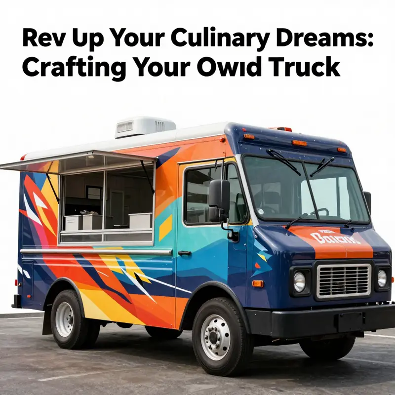 A well-organized workspace highlighting the essential components of a food truck business plan.