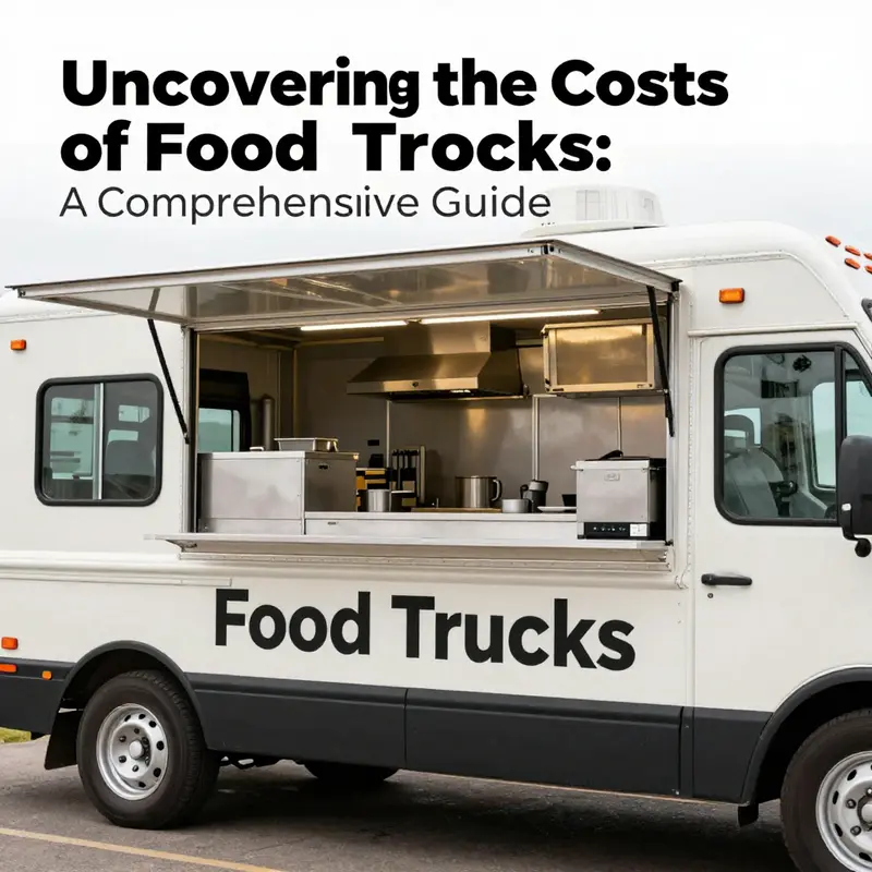 Overview of various food trucks available for purchase, emphasizing the diversity in price and design.