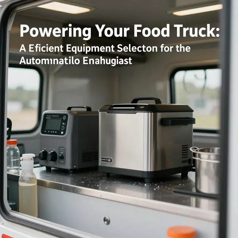 Various power supply options for food trucks, ensuring reliability during events.