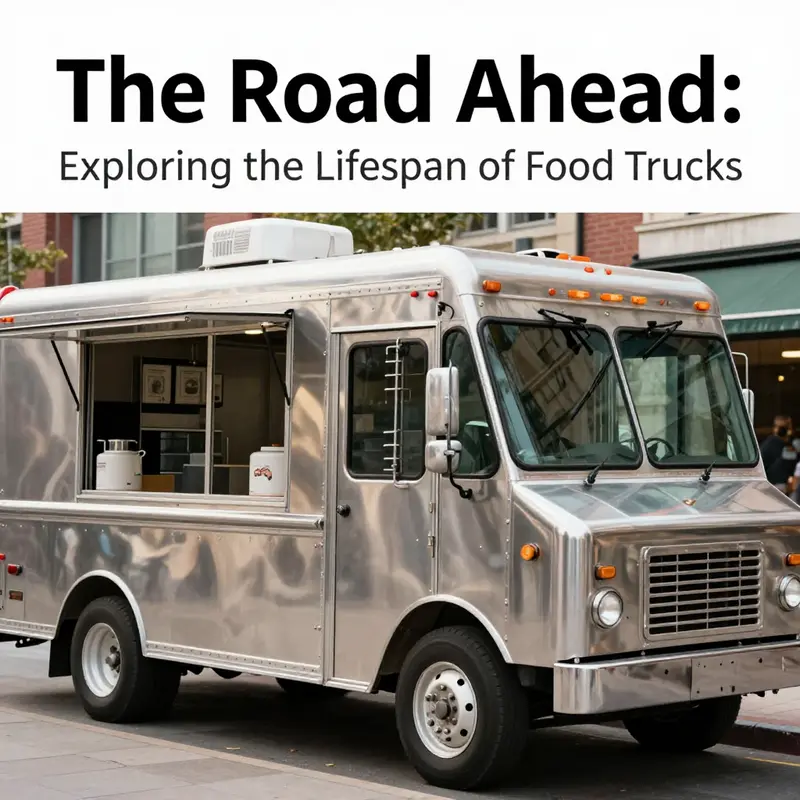 A well-maintained food truck highlighting durable construction materials.