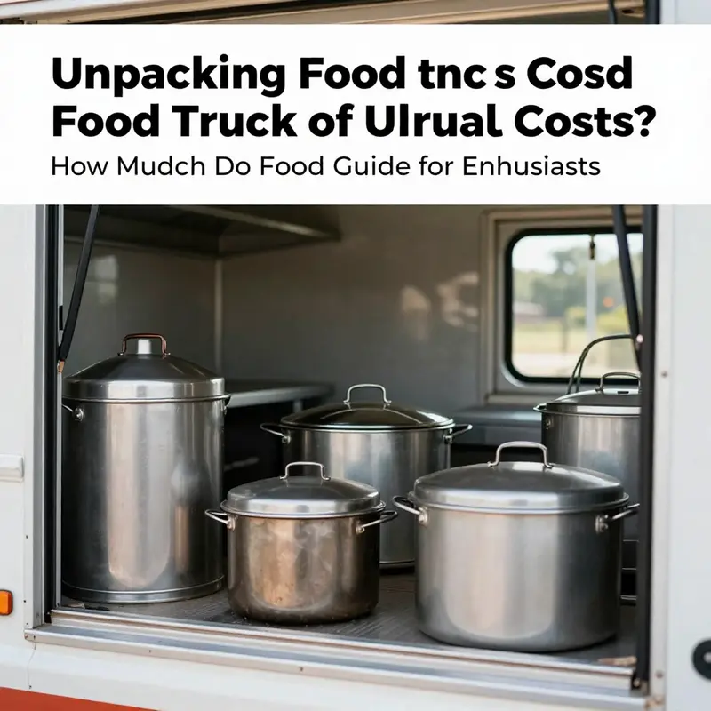 A stunning new food truck, highlighting the premium features and modern design typical of new models.