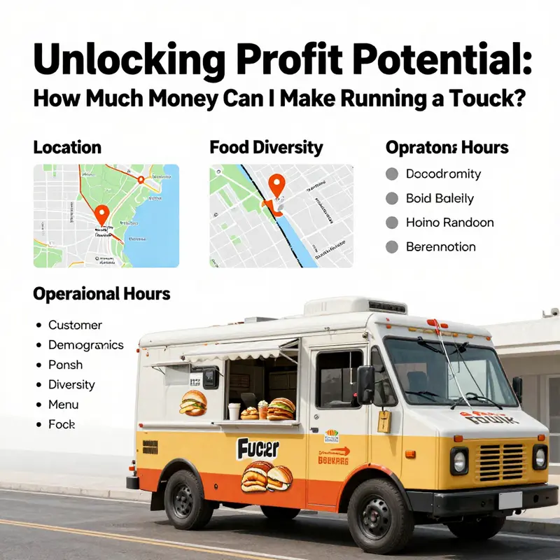 Key factors influencing income potential for food trucks.