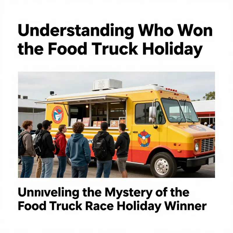 Fans eagerly discuss the mysterious Food Truck Race Holiday and the information surrounding its winner.