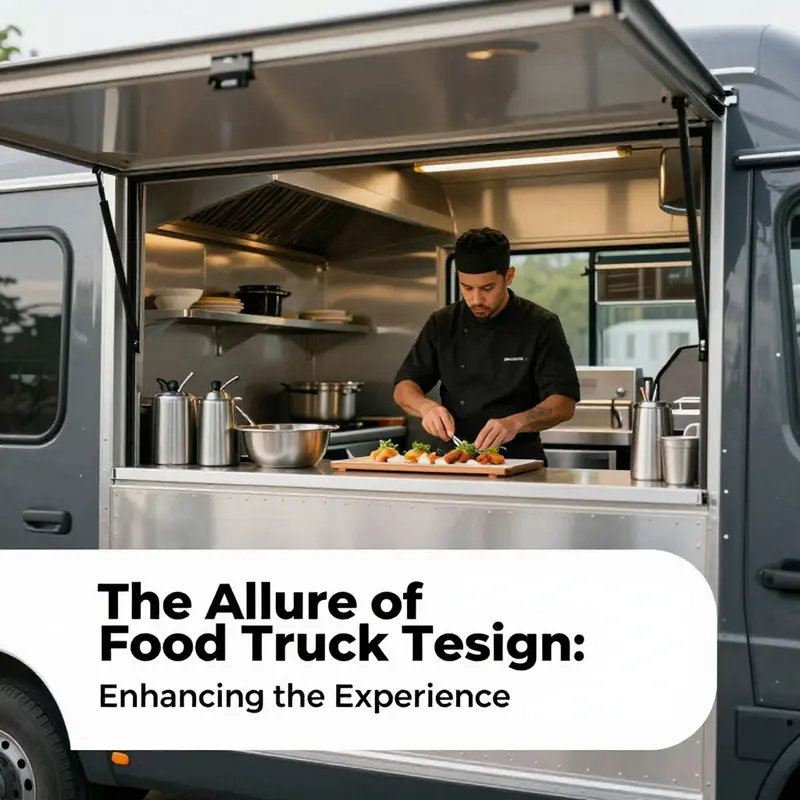 Food trucks parked at a lively street market, showcasing their adaptability and diverse offerings.