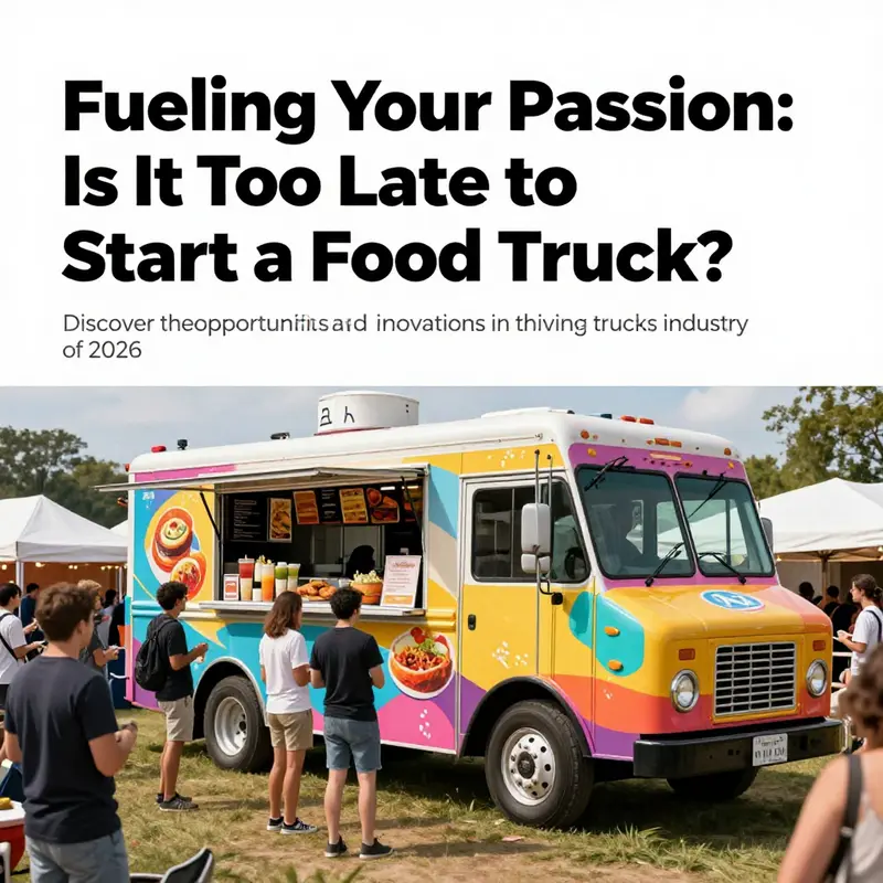 A colorful food truck at a festival, surrounded by happy customers, perfectly embodying the spirit of mobile dining.