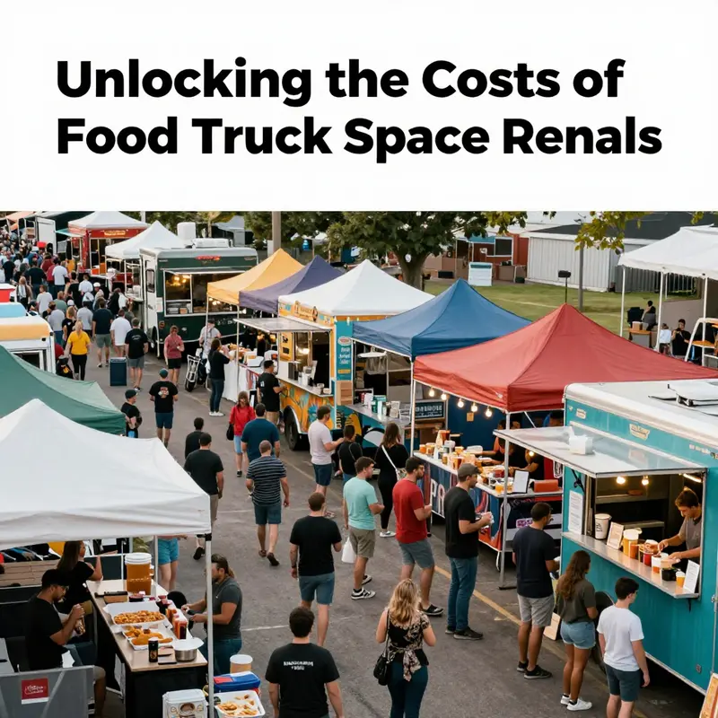 The diverse environments where food trucks operate showcase the variability in rental prices.