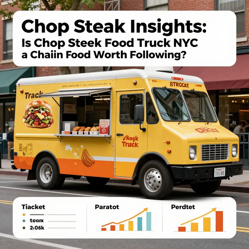 The Chop Steak Truck attracts a crowd, encapsulating the spirit of New York’s street food culture.