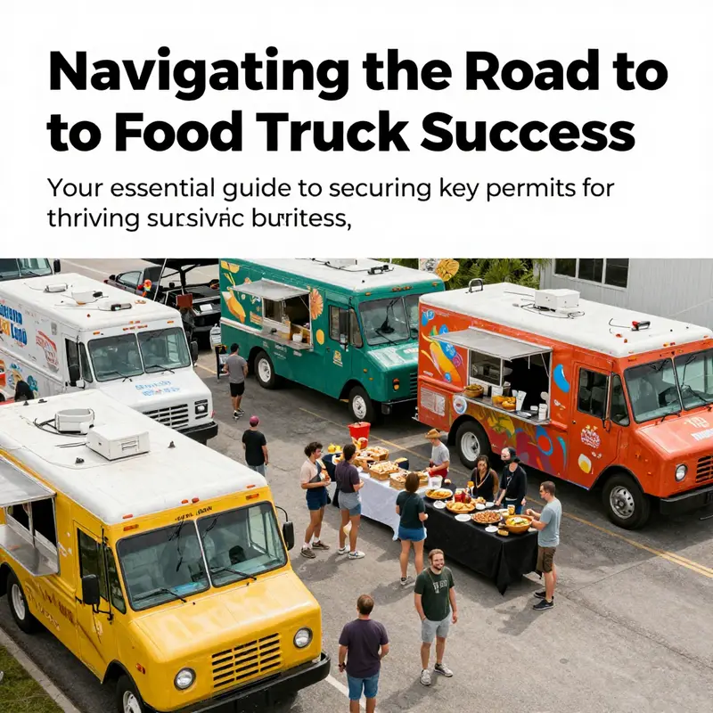 An aerial view of a bustling food truck festival displaying variety and community engagement.