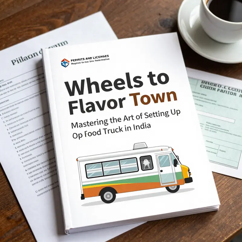 Entrepreneurs engaging in legal paperwork to establish their food truck business.