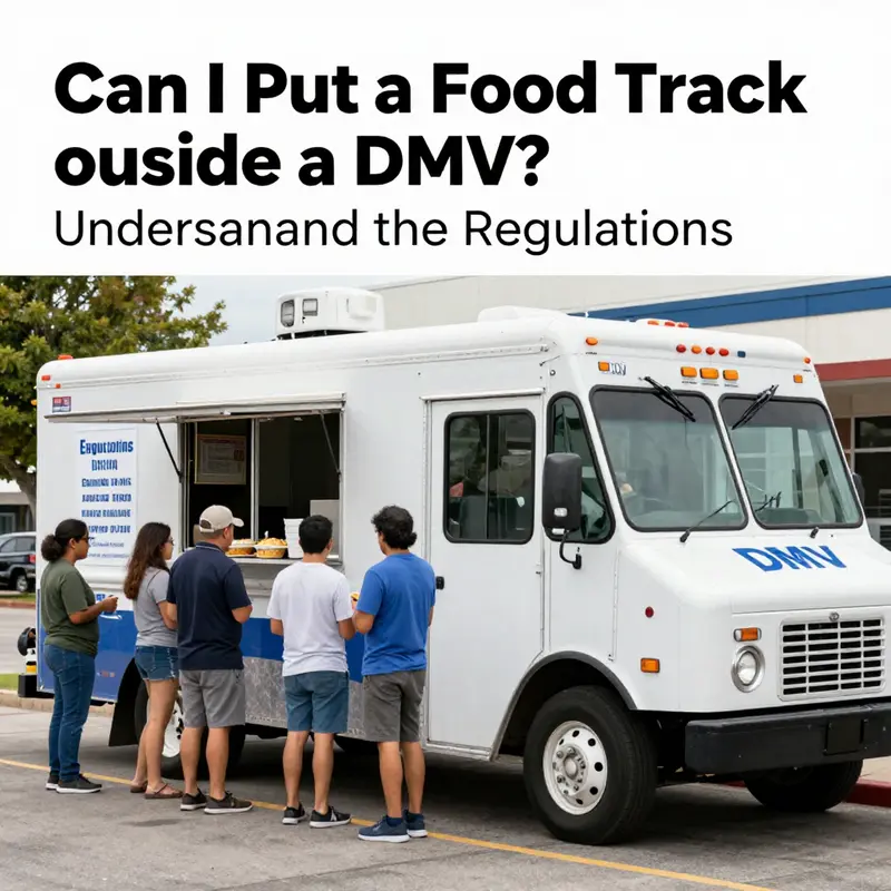 Food trucks must adhere to strict regulations, especially when near DMV offices.